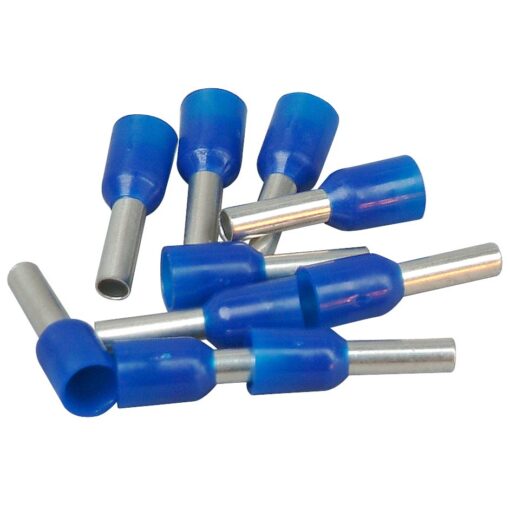 Kopp Aderendhülsen mit Kunststoffkragen, 2,5 mm², 100 Stück, blau